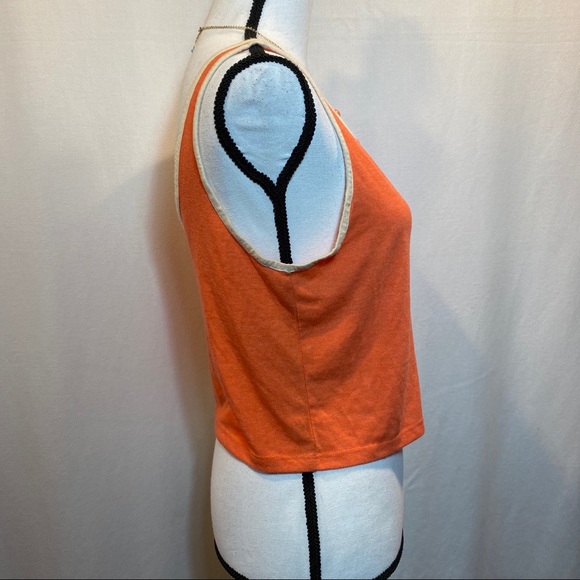 TopShop Croped Tank w/ Trim & Swoop Neckline - Picture 2 of 12